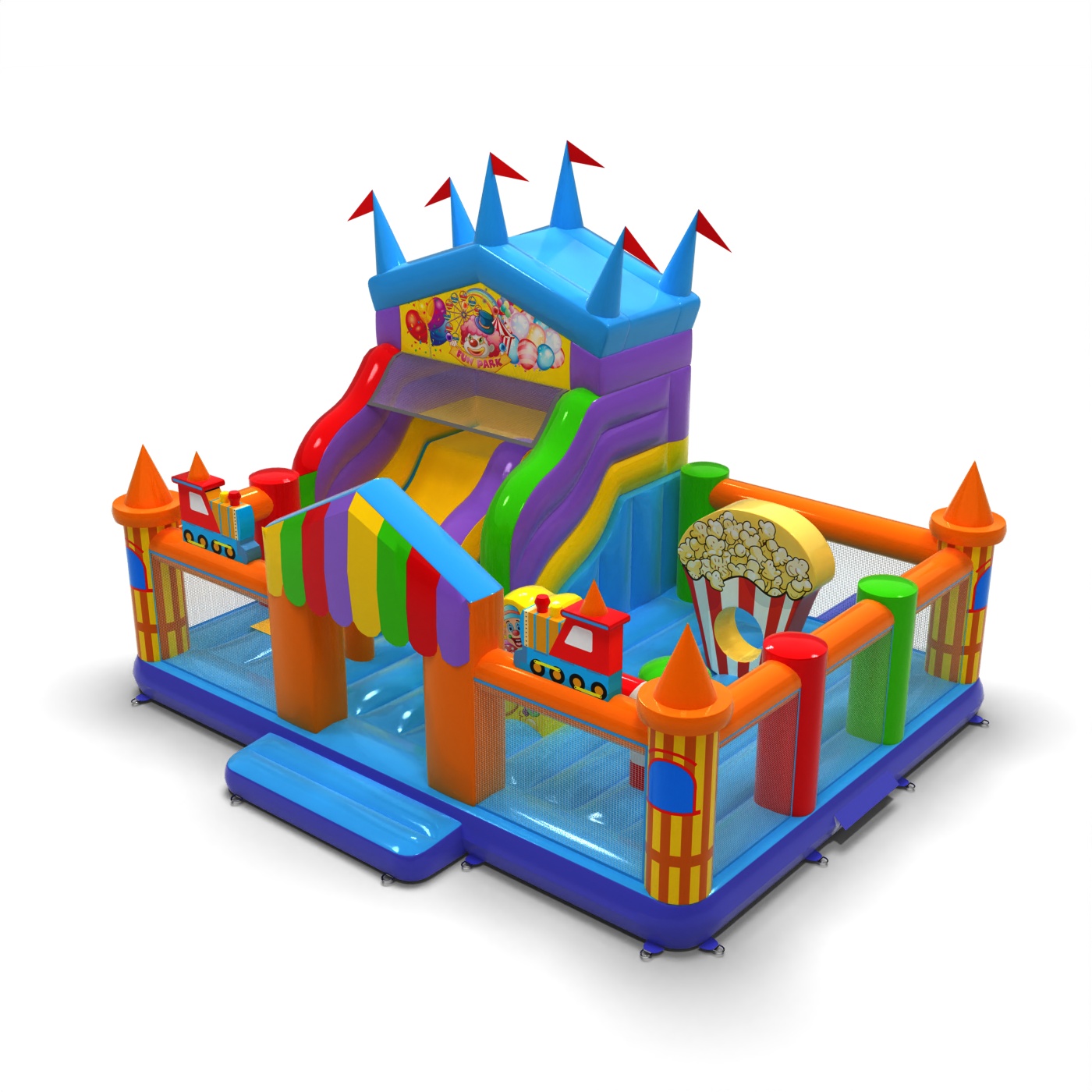 Nafukovací hrací centrum 8×6 m – lunapark